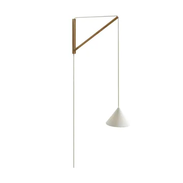 hangende wandlamp - eik-wit - MOEBE