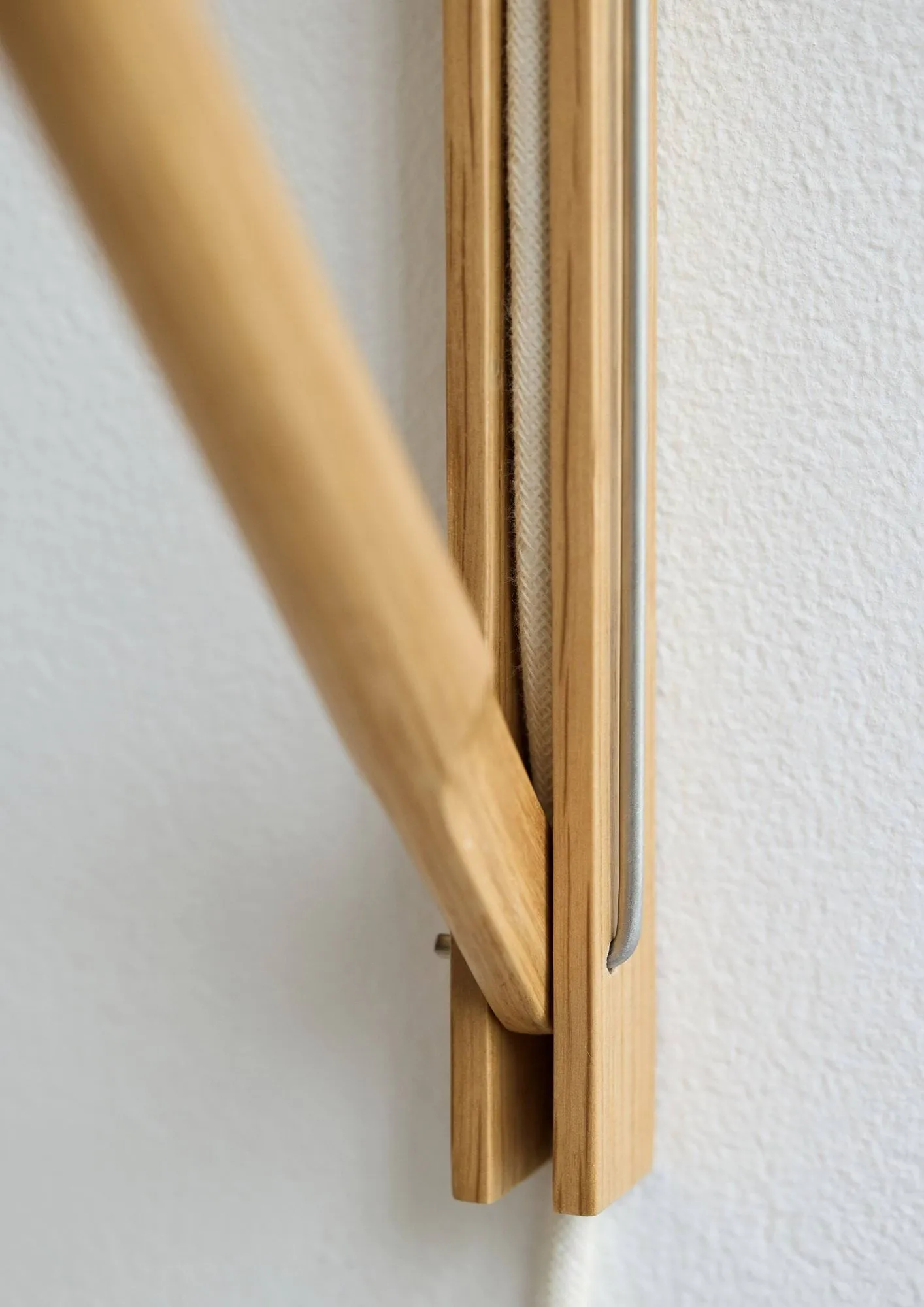hangende wandlamp, eik-wit MOEBE