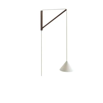 hangende wandlamp - Gerookt eiken-wit - MOEBE