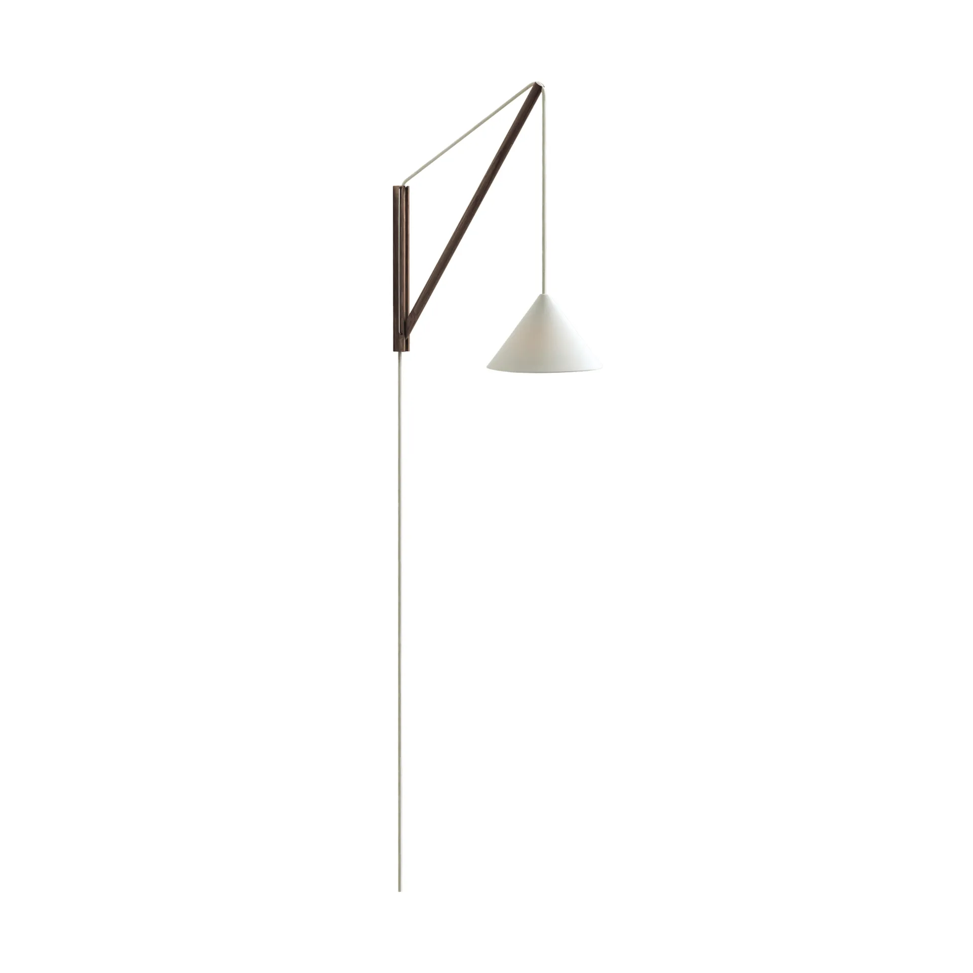 hangende wandlamp, Gerookt eiken-wit MOEBE