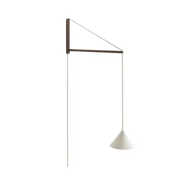 hangende wandlamp - Gerookt eiken-wit - MOEBE