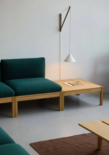 hangende wandlamp - Gerookt eiken-wit - MOEBE