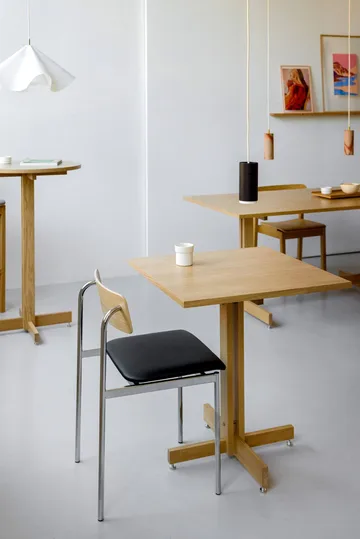 KUMU cafétafel - Geolied eiken, 60x60 cm - MOEBE