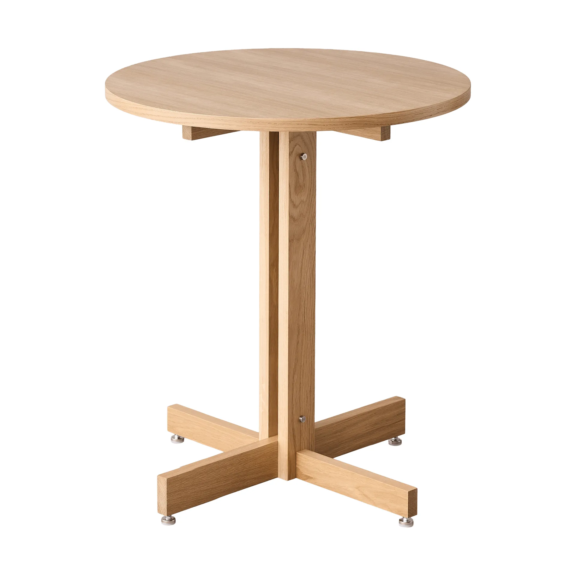 KUMU cafétafel, Geolied eiken, Ø65 cm MOEBE