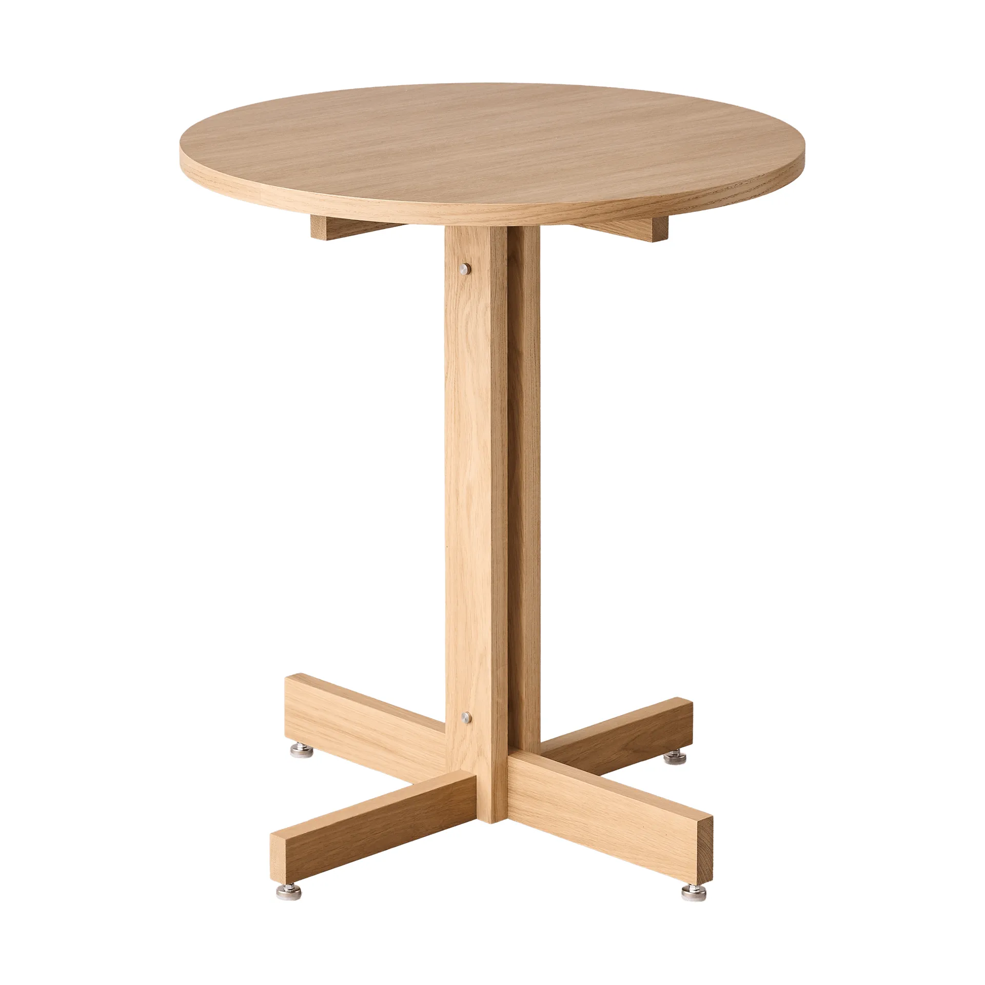KUMU cafétafel, Geolied eiken, Ø65 cm MOEBE