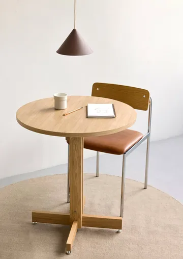 KUMU cafétafel - Geolied eiken, Ø65 cm - MOEBE