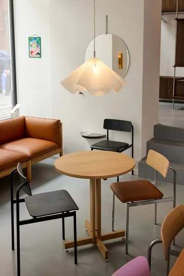 KUMU cafétafel - Geolied eiken, Ø65 cm - MOEBE