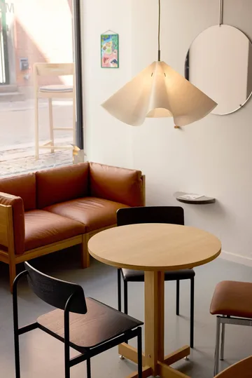 KUMU cafétafel - Geolied eiken, Ø65 cm - MOEBE