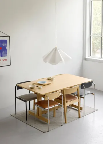 KUMU eettafel - Geolied eiken, 90x160 cm - MOEBE