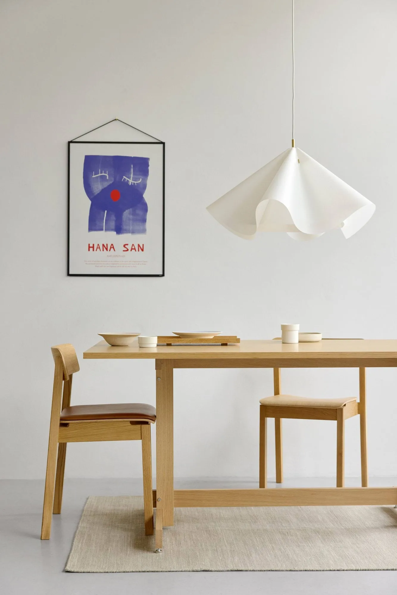 KUMU eettafel, Geolied eiken, 90x160 cm MOEBE