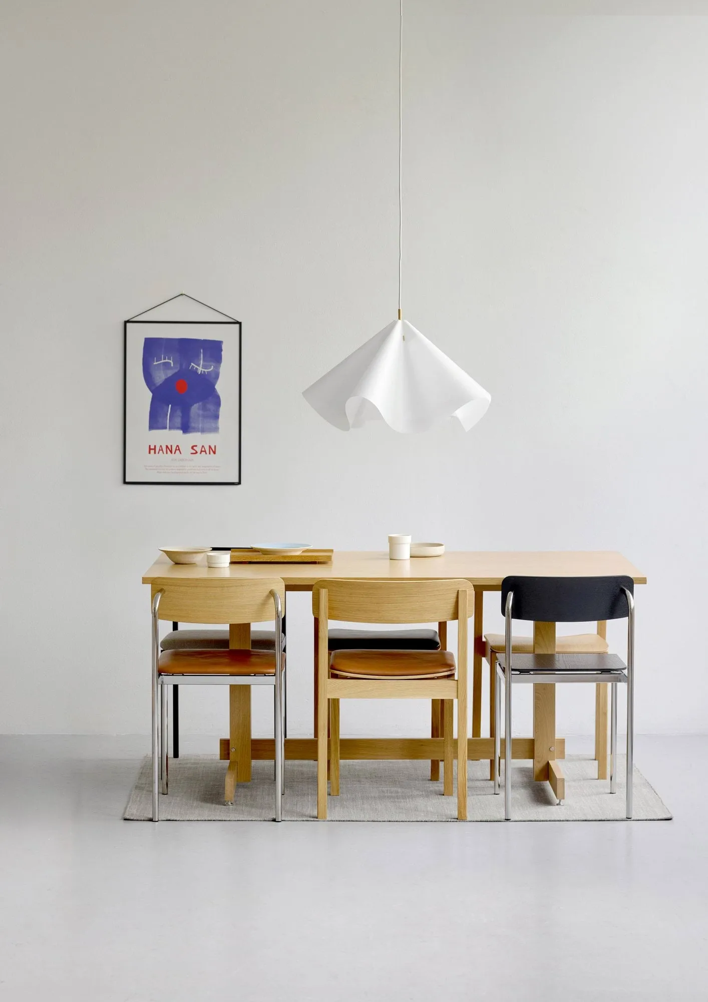KUMU eettafel, Geolied eiken, 90x160 cm MOEBE