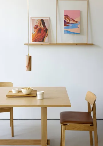KUMU eettafel - Geolied eiken, 90x220 cm - MOEBE