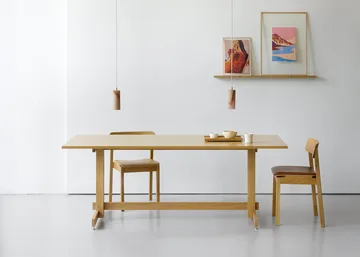 KUMU eettafel - Geolied eiken, 90x220 cm - MOEBE