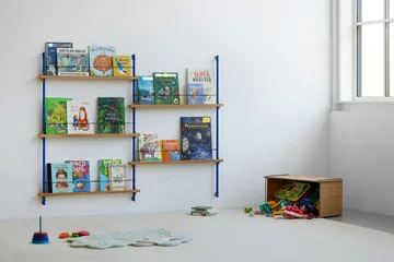 Magazine Shelving tijdschriftrek - Eiken-dennengroen, 85x180x7 cm, MS.180.1 - MOEBE