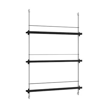 Magazine Shelving tijdschriftrek - Zwart-roestvrij staal, 85x115x7 cm, MS.115.1 - MOEBE