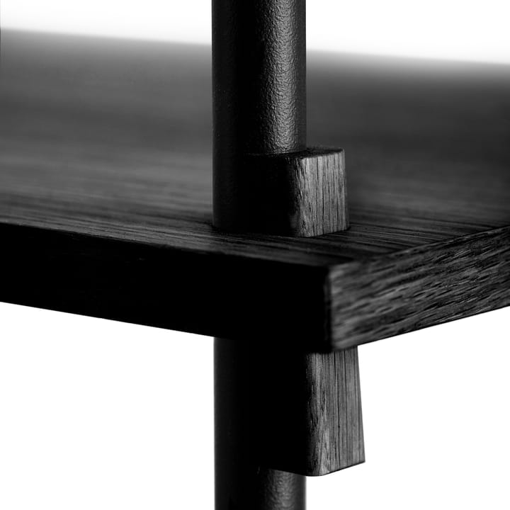Moebe achterstuk voor plank 85 cm, Black MOEBE