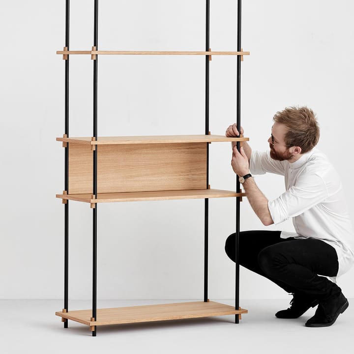 Moebe achterstuk voor plank 85 cm, Oak MOEBE