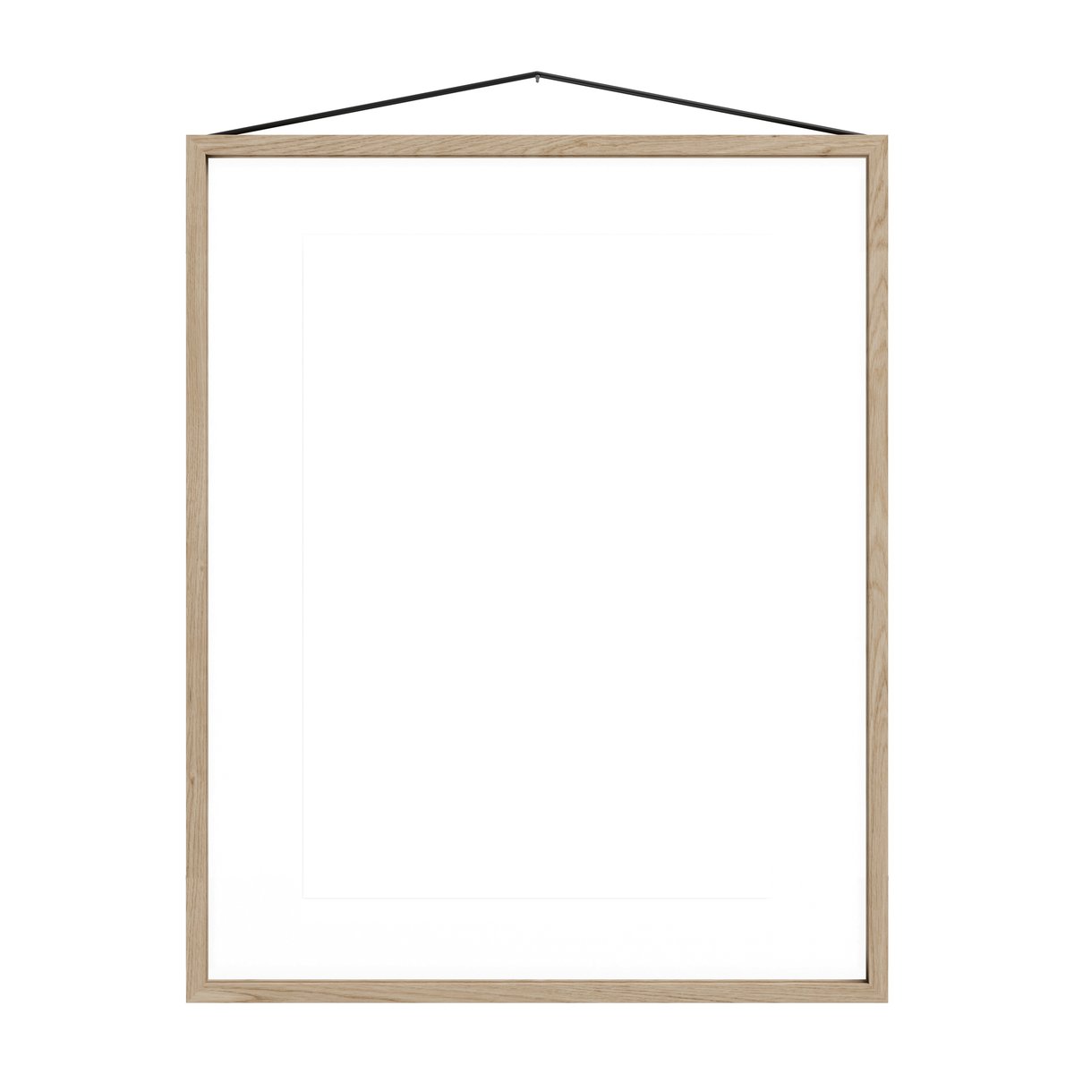 Moebe eikenhouten lijst 40x50 cm Transparent, Wood, Black