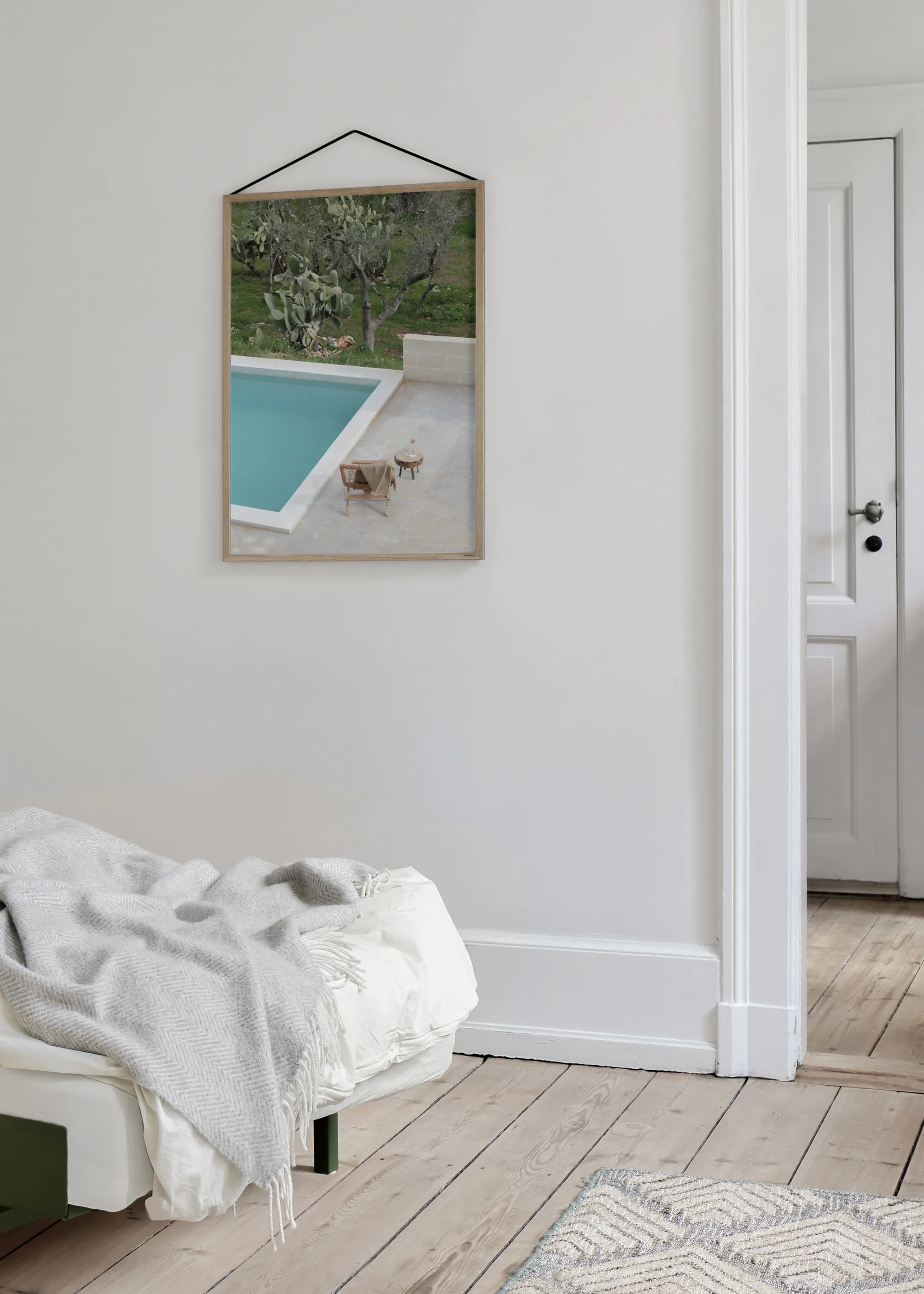 Moebe eikenhouten lijst 50x70 cm, Transparent, Wood, Black MOEBE