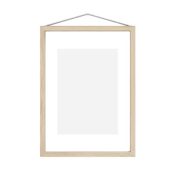 Moebe essenhouten lijst A4 23,2x31,7 cm - Transparent, Wood, Black - MOEBE
