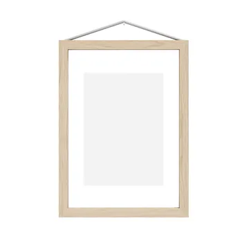 Moebe essenhouten lijst A5 16,8x23,2 cm - Transparent, Wood, Black - MOEBE