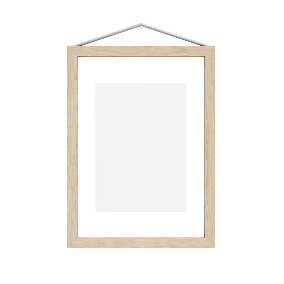 Moebe essenhouten lijst A5 16,8x23,2 cm Transparent, Wood, Black