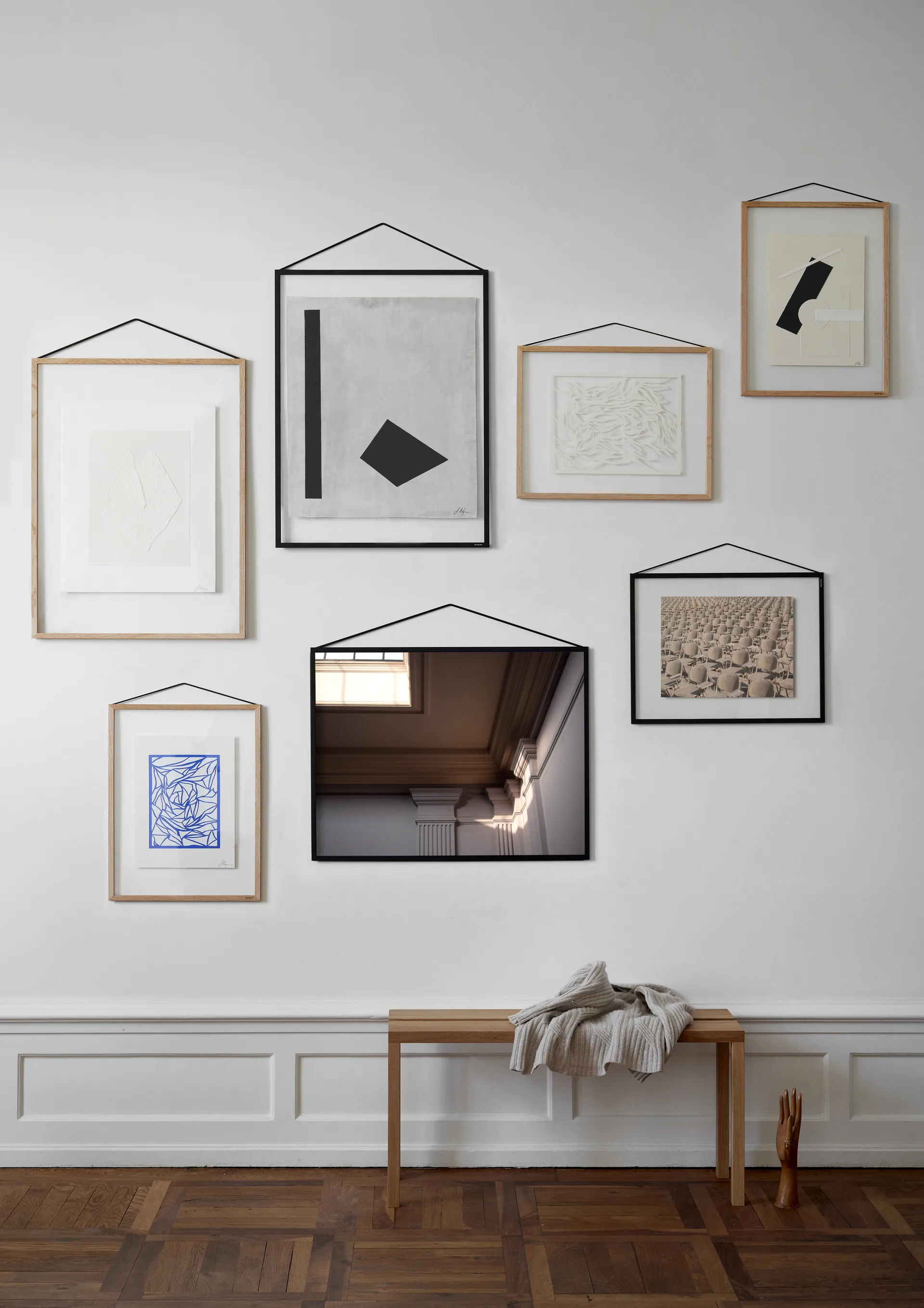 Moebe lijst 50x70 cm, Transparent, Black MOEBE