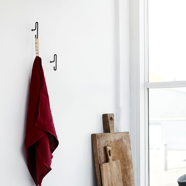 Moebe muurhaak small 2- pack, Zwart MOEBE