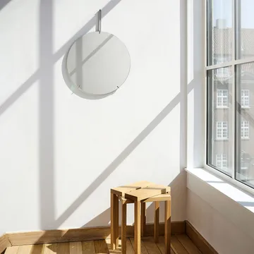 Moebe muurspiegel Ø50 cm - Stainless steel - MOEBE