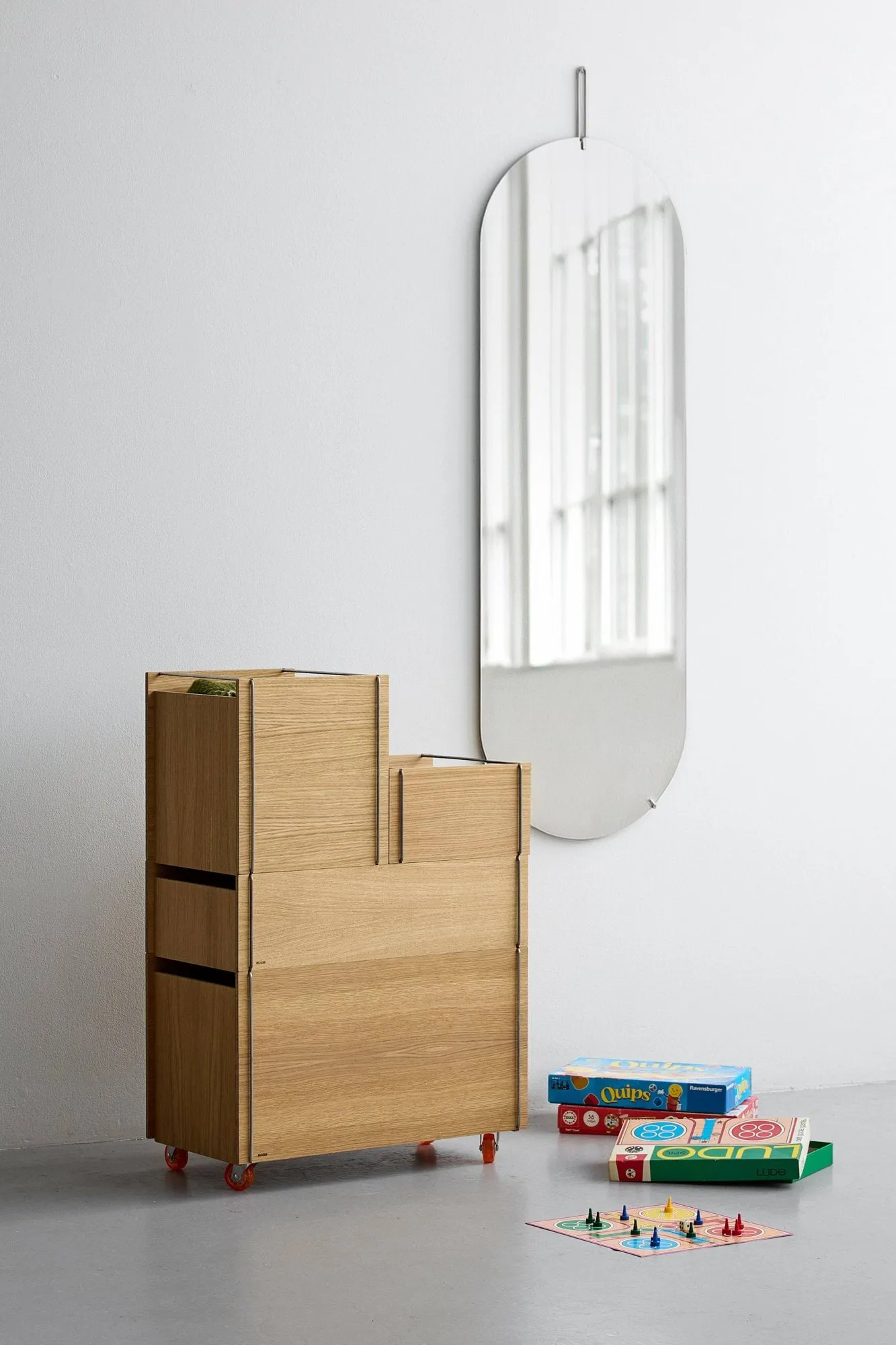 Moebe opbergdoos, Geolied eiken-zwart, small, 16,5x30x31 cm MOEBE