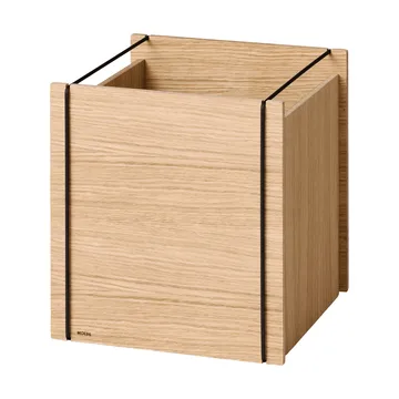 Moebe opbergdoos - Geolied eiken-zwart, square, 33x30x31 cm - MOEBE
