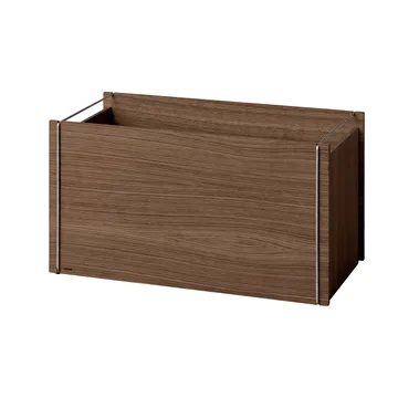 Moebe opbergdoos - Gerookt eiken-roestvrij staal, 33x60x31 cm - MOEBE
