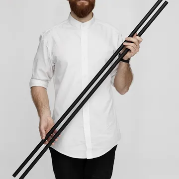 Moebe plankpoten 115 cm 2-pack - Black - MOEBE
