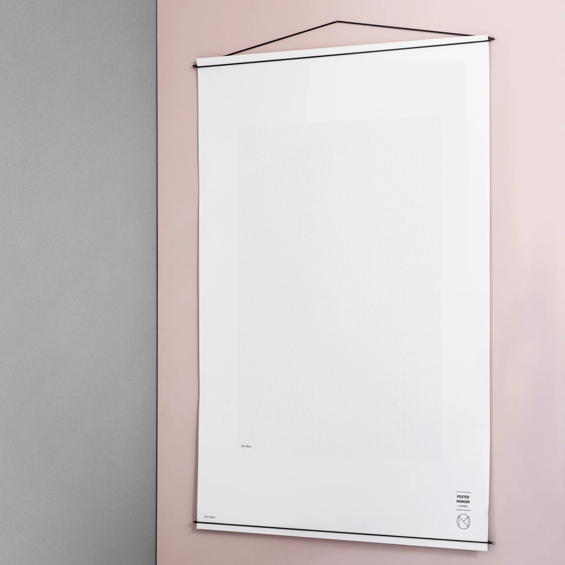 Moebe posterhanger 70 x 100 cm, Zwart MOEBE