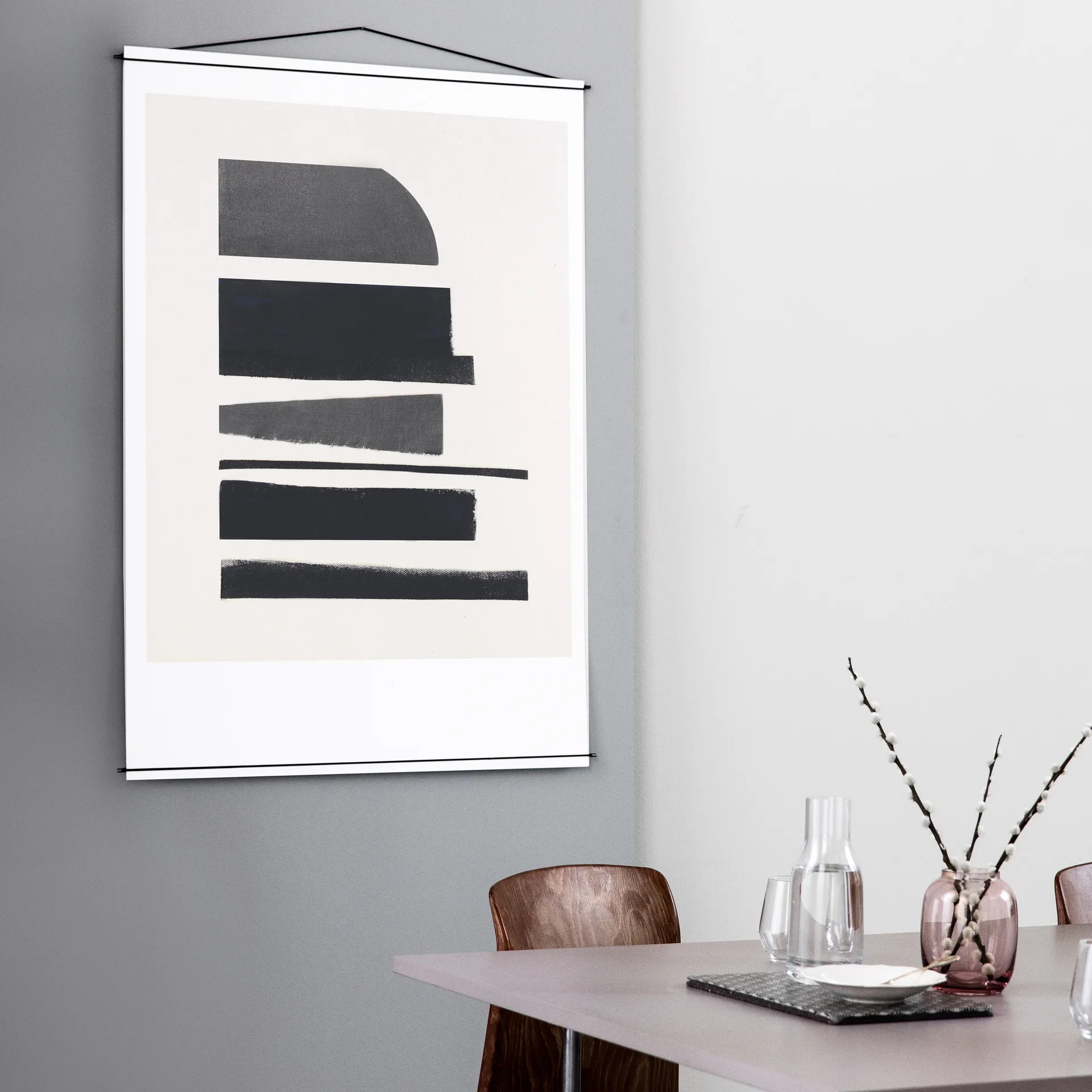 Moebe posterhanger 70 x 100 cm, Zwart MOEBE