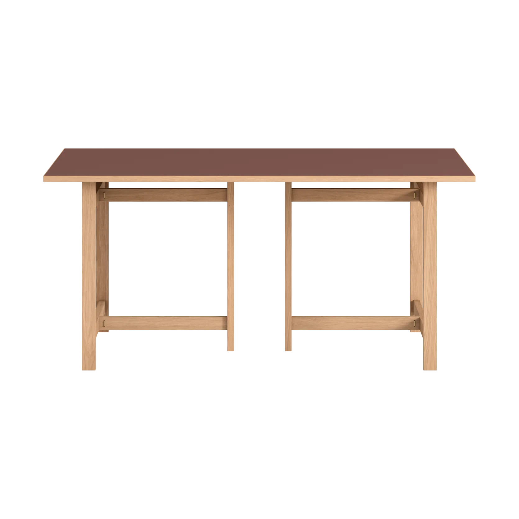 Moebe rechthoekige eettafel, Burgundy, 160x90 cm MOEBE