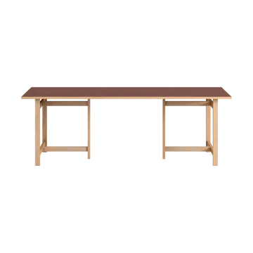 Moebe rechthoekige eettafel - Burgundy, 220x90 cm - MOEBE