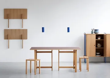 Moebe rechthoekige eettafel - Burgundy, 220x90 cm - MOEBE