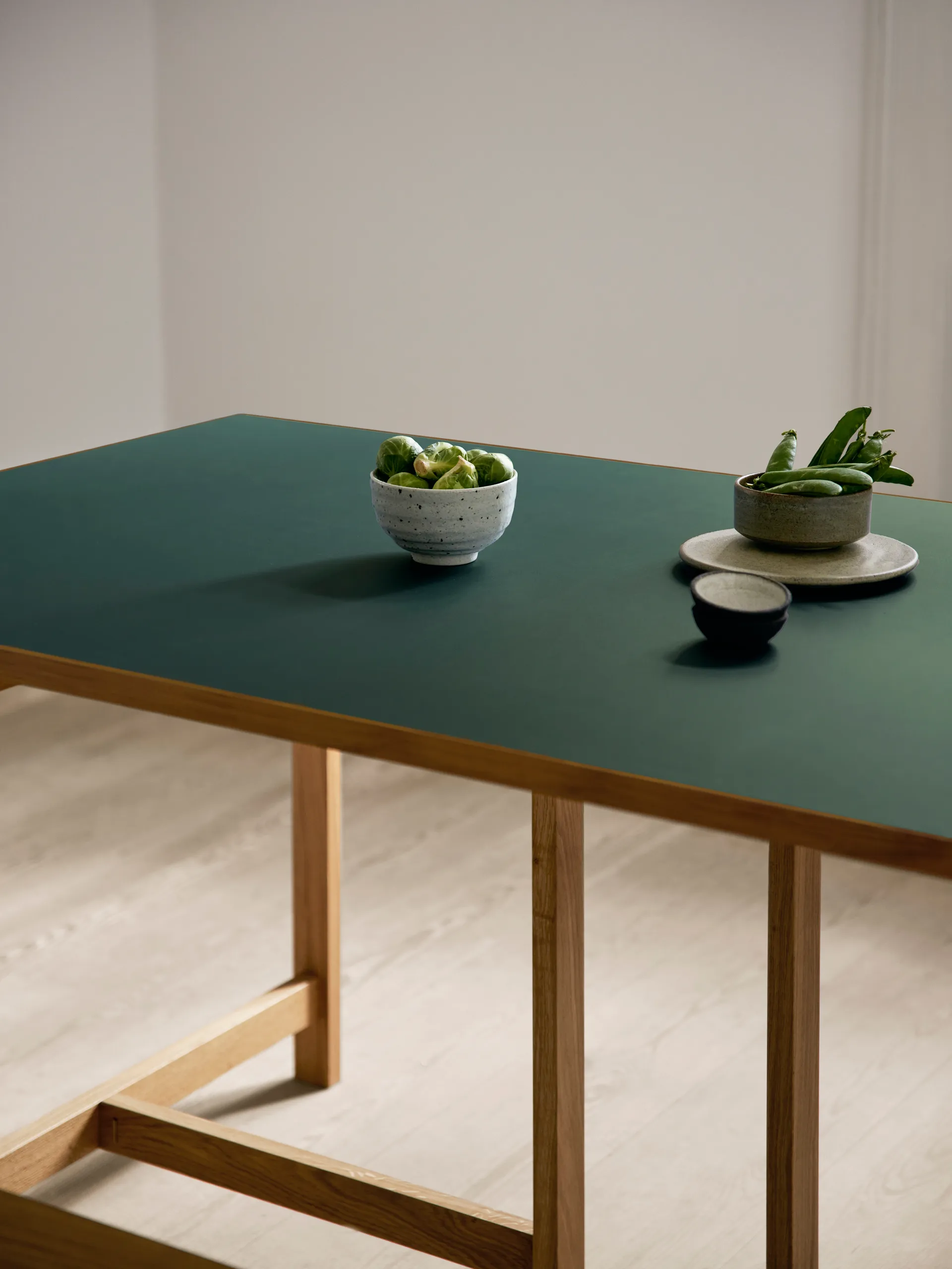 Moebe rechthoekige eettafel, Green, 160x90 cm MOEBE