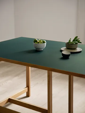 Moebe rechthoekige eettafel - Green, 160x90 cm - MOEBE