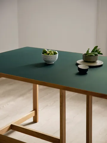 Moebe rechthoekige eettafel - Green, 220x90 cm - MOEBE