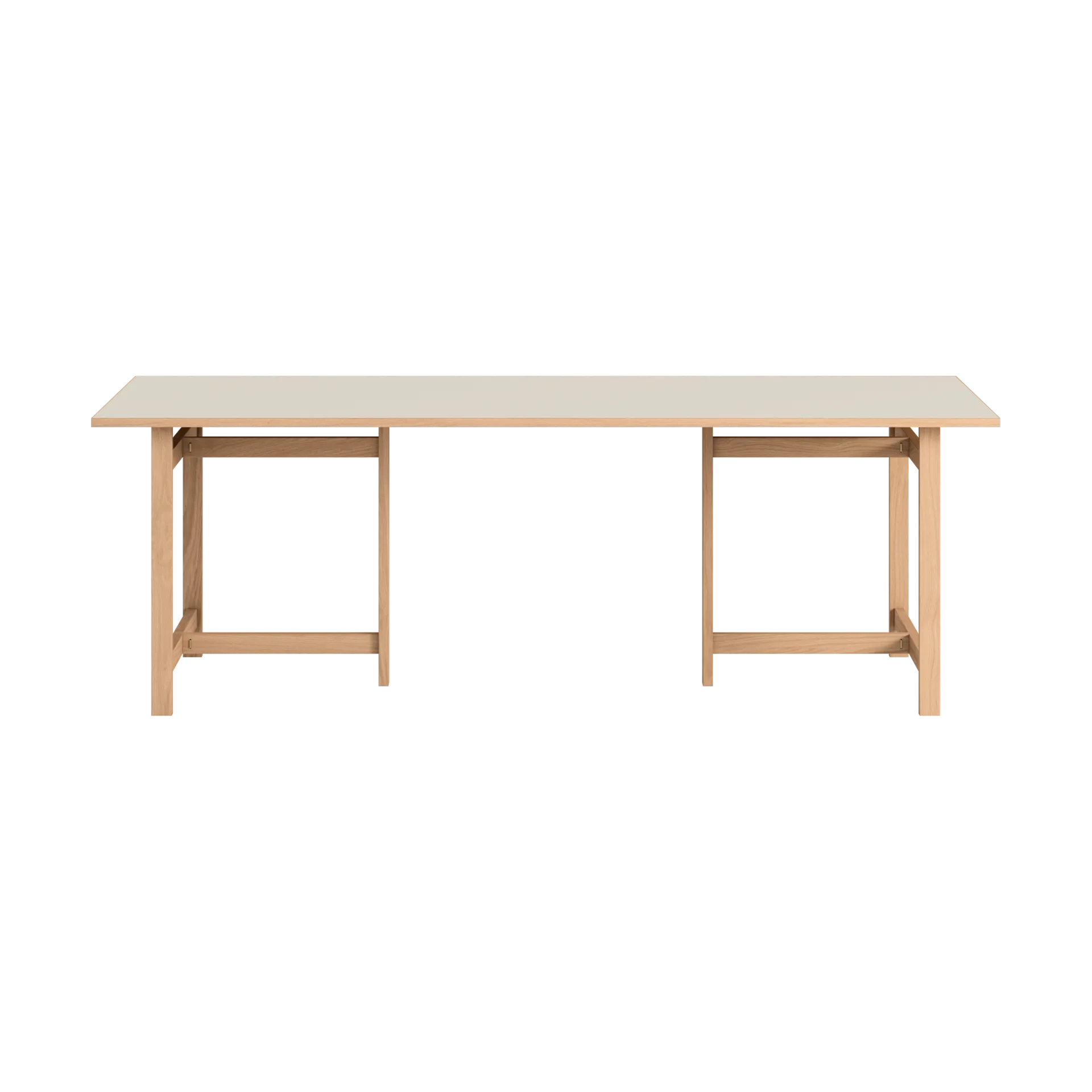 Moebe rechthoekige eettafel, Light grey, 220x90 cm MOEBE