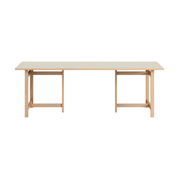 Moebe rechthoekige eettafel - Light grey, 220x90 cm - MOEBE