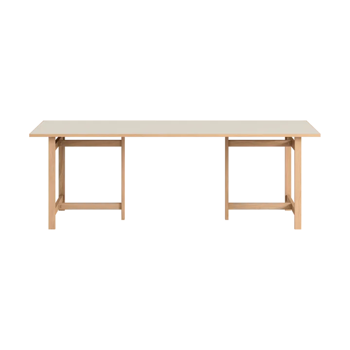 Moebe rechthoekige eettafel - Light grey, 220x90 cm - MOEBE