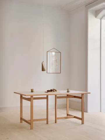 Moebe rechthoekige eettafel - Light grey, 220x90 cm - MOEBE