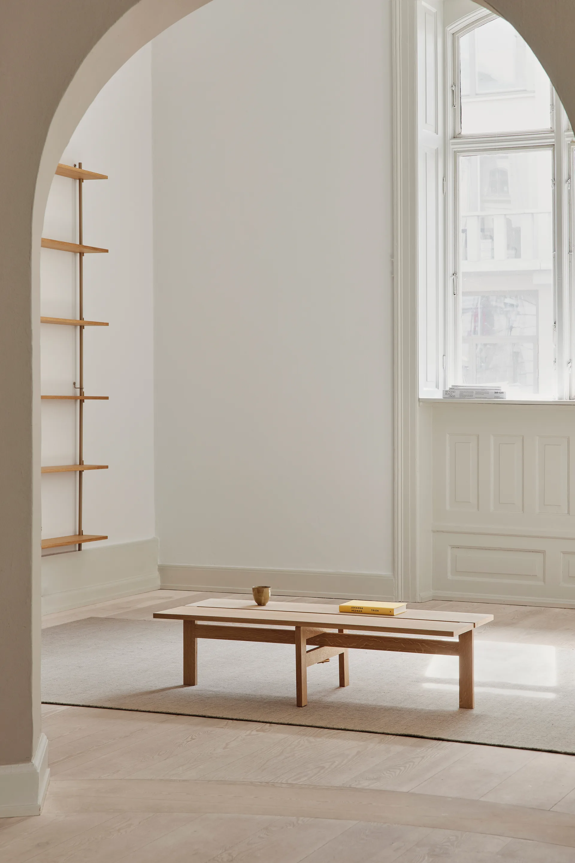 Moebe rectangular coffee table salontafel large, Eikenhout MOEBE