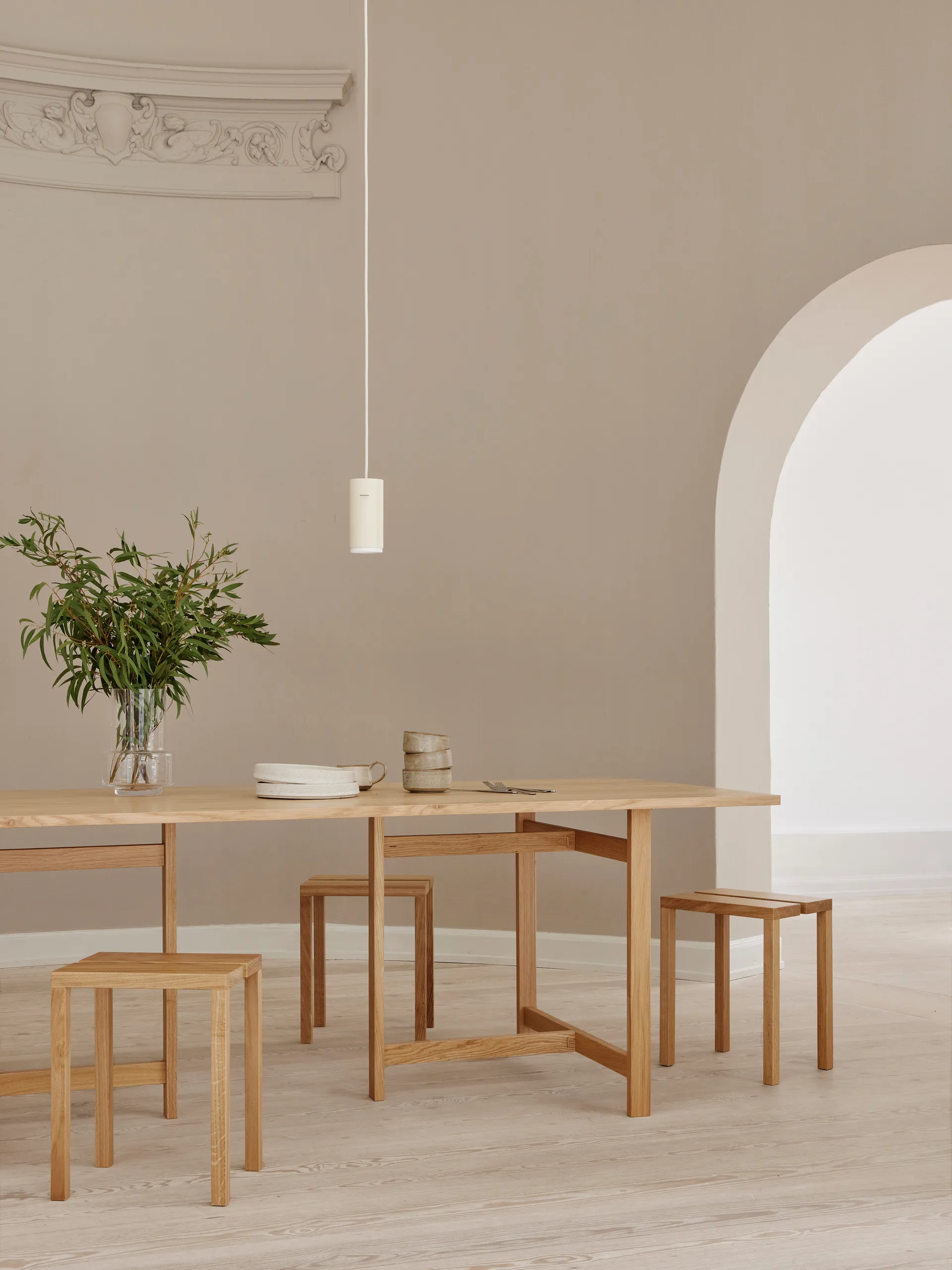 Moebe rectangular dining dable eettafel 220x90 cm, Eikenhout MOEBE