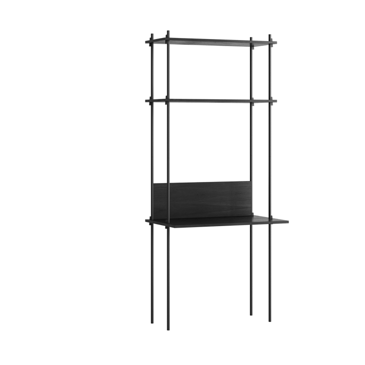 Moebe shelving system s.200.1.D - Zwart - MOEBE