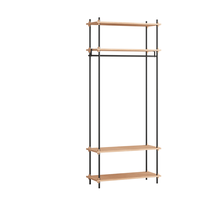 Moebe shelving system s.200.1.F - Eikenhout-zwart - MOEBE