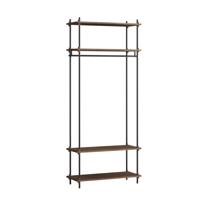 Moebe shelving system s.200.1.F - Gerookt eikenhout-zwart - MOEBE